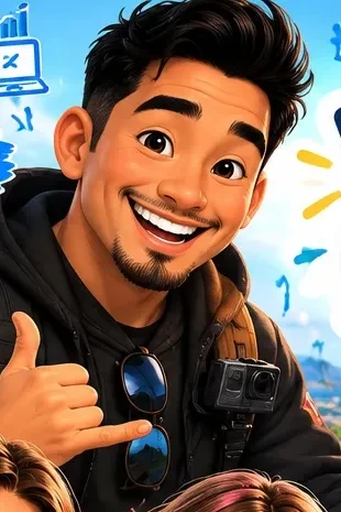 Cartoon character of Charles